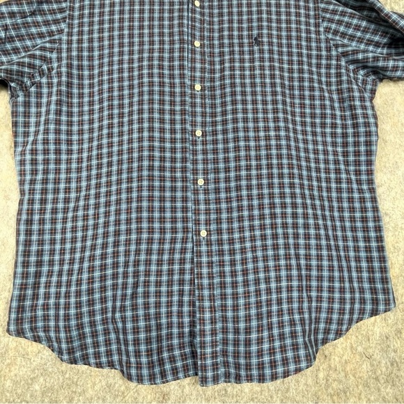 Polo Ralph Lauren Mens Linen Blend Plaid Button Down Classic Shirt Sz XXL - Picture 9 of 16